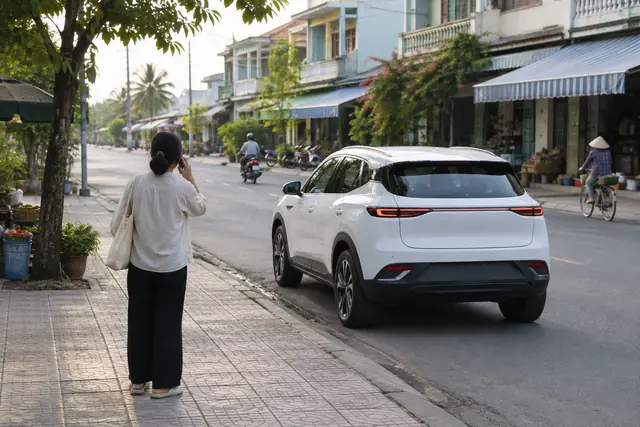 Hướng dẫn đặt taxi điện Long Xuyên