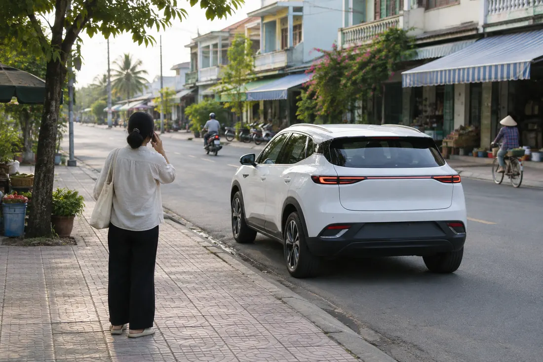 Gọi điện đặt xe, xe điện tới đón tận nơi